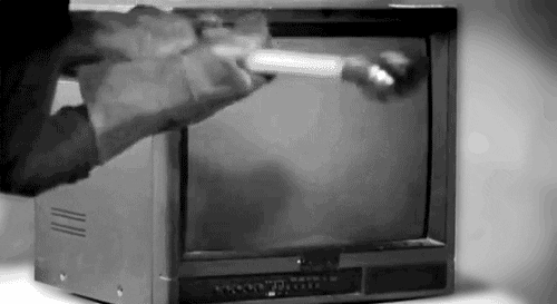 Smashing TV with a Hammer